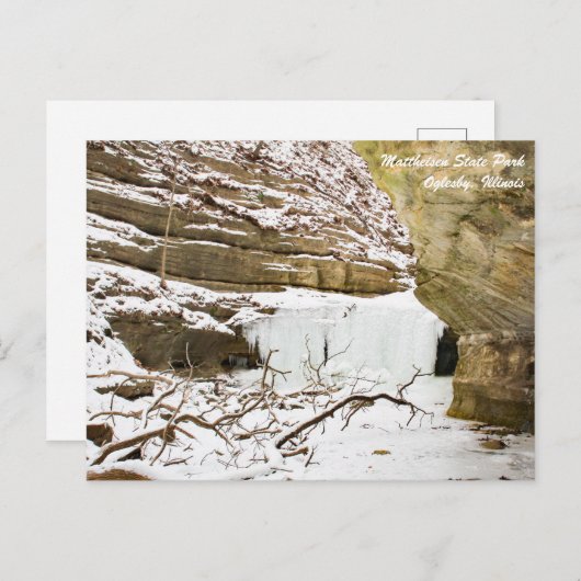 Matthiessen Illinois State Park Briefkaart (Voorkant / Achterkant)