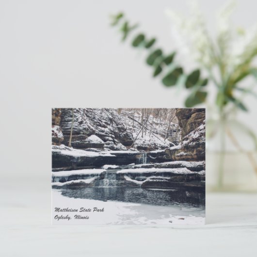 Matthiessen Illinois State Park Briefkaart (Staand voorkant)