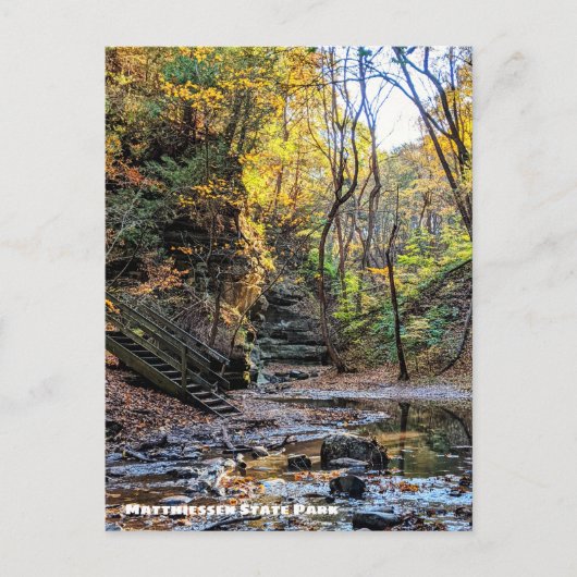 Matthiessen State Park, Utica Illinois Briefkaart (Voorkant)