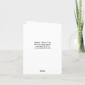 Mattie - Bichon Frise NoteCard Kaart (Achterkant)