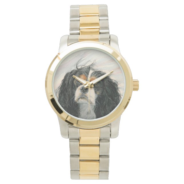 Mattie de Cavalier Koning Charles Spaniel Horloge (Voorkant)