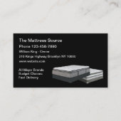 Mattings- en beddenwinkel visitekaartje (Voorkant)