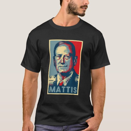 Mattis voor President 2020 General Mad Dog Mattis  T-shirt (Voorkant)