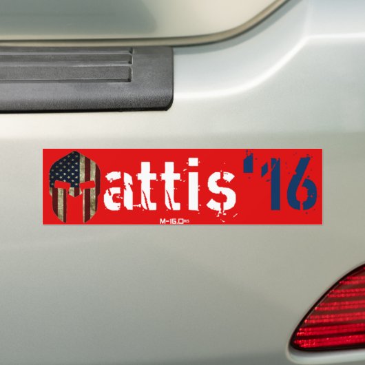 Mattis voor President Bumpersticker (Op auto)