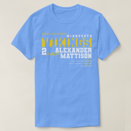 Mattison Vikings 2023 T-shirt (Design voorkant)