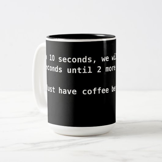 MattMathCoffeeMug Tweekleurige Koffiemok (Voorkant links)