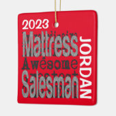 Mattress Salesman Extraordinaire CUSTOM Keramisch Ornament (Links)