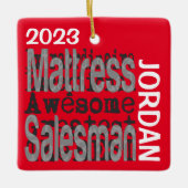 Mattress Salesman Extraordinaire CUSTOM Keramisch Ornament (Voorkant)