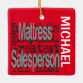 Mattress Salesperson Extraordinaire CUSTOM Keramisch Ornament (Voorkant)