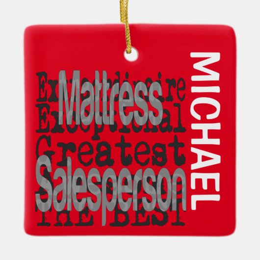 Mattress Salesperson Extraordinaire CUSTOM Keramisch Ornament (Voorkant)