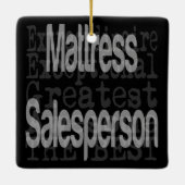 Mattress Salesperson Extraordinaire Keramisch Ornament (Achterkant)