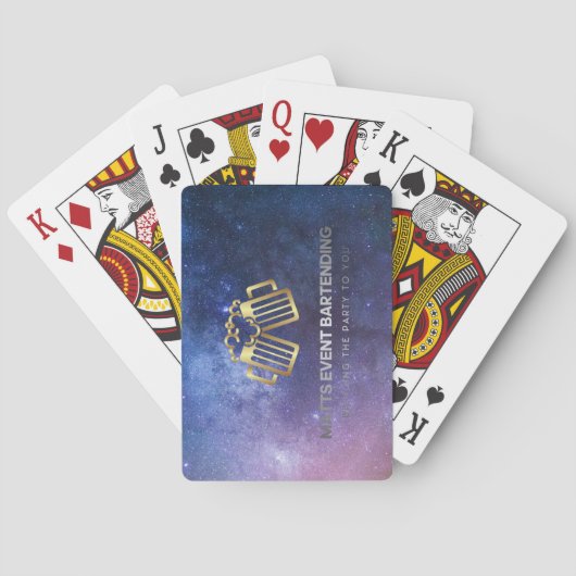 Matts event bartending logo speelkaarten (Achterkant)