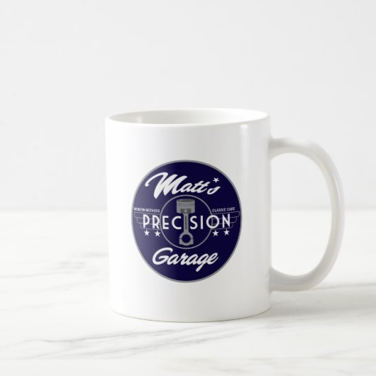 Matt's Precision Garage Standard Logo Koffiemok (Rechts)
