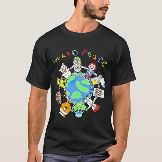 Matty Canadian Chef Matheson WORLD PEACE T-shirt (Voorkant)