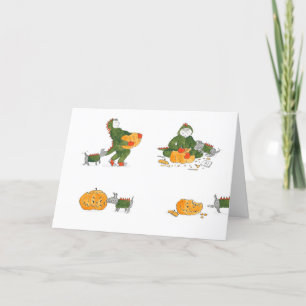 Matty- en Ty Halloween-kaart Feestdagen Kaart