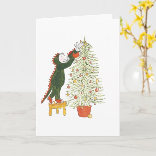 Matty en Ty kerstkaart Kaart (Gele Bloem)