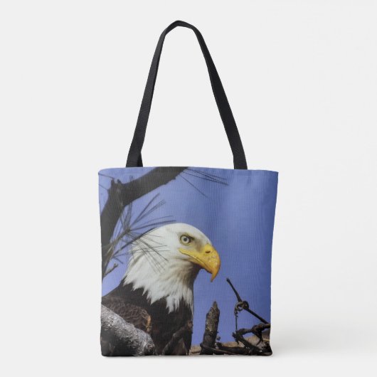 Mature Bald Eagle (2 Pics) Tote Bag (Achterkant)