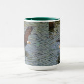 Mature Bald Eagle Hunting Wildlife Art Mok (Midden)