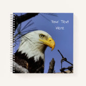 Mature Bald Eagle in Nest *Personalize* Notitieboek (Voorkant)