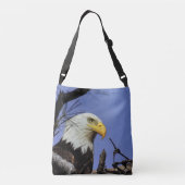 Mature Bald Eagle **Personaliseren* Crossbody Tas (Achterkant)