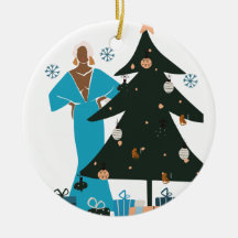 Mature Black Woman Kerstmis