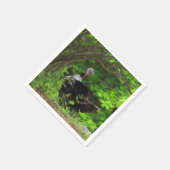 Mature Male Wild Turkey - Thanksgiving Servet (Hoek)