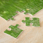 Mature Male Wild Turkije toont veren Legpuzzel (Zijkant)