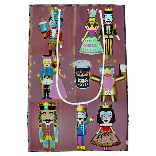 Mature Nutcracker Gift Bag Medium Cadeauzakje (Achterkant)