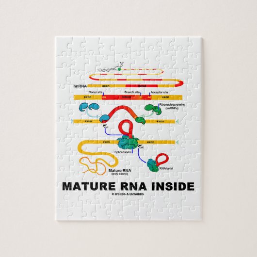 Mature RNA Inside Biology Humor Legpuzzel (Verticaal)