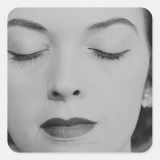 Mature Woman II Vierkante Sticker (Voorkant)