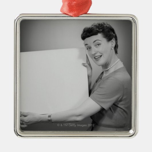 Mature Woman Metalen Ornament (Voorkant)