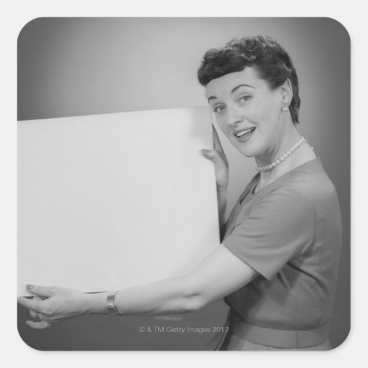 Mature Woman Vierkante Sticker (Voorkant)