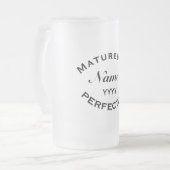 Matured To Perfection Personalised Birthday Gift Matglas Bierpul (Voorkant links)