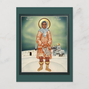 Matushka Olga van Alaska gebedskaart Briefkaart