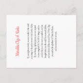 Matushka Olga van Alaska Prayer Kaart (Achterkant)