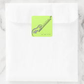 Matwerk vierkante Sticker (Tas)
