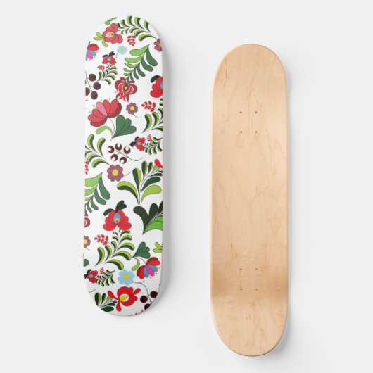 Matyo Floral Pattern Persoonlijk Skateboard (Voorkant)