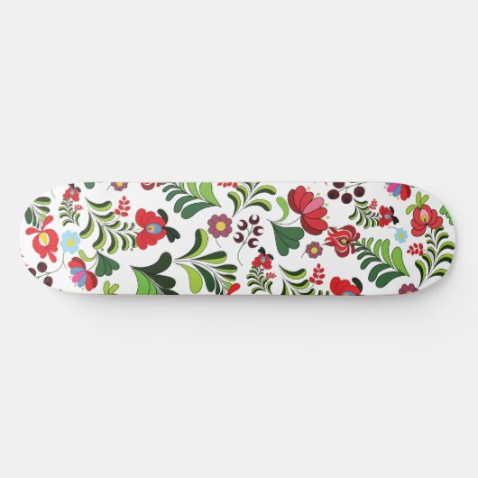 Matyo Floral Pattern Persoonlijk Skateboard (Horizontaal)