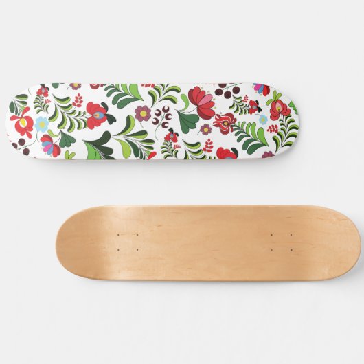 Matyo Floral Pattern Persoonlijk Skateboard (Horizontaal)