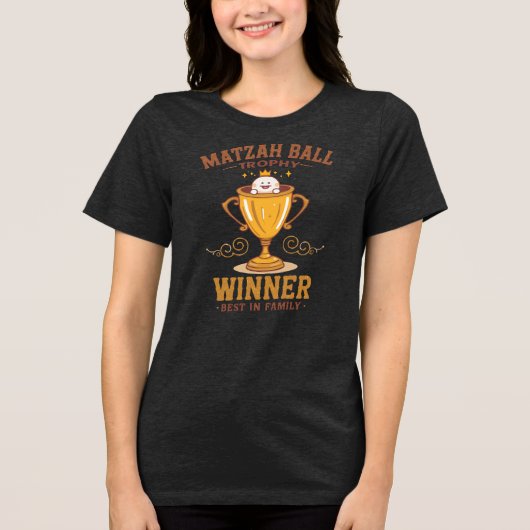 Matzah Ball Soep Liefhebber Tri-Blend Shirt (Voorkant)
