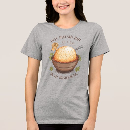 Matzah Ball Soep Liefhebber Tri-Blend Shirt (Voorkant)