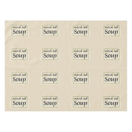 Matzah Ball Soup Tafelkleed (Voorkant (Horizontaal))