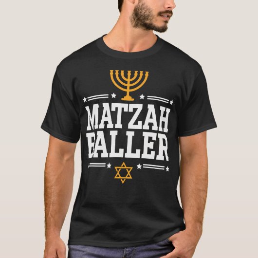 Matzah Baller Hanukka T-shirt (Voorkant)