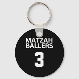 Matzah Ballers 3 Grappig Joods Pun Basketbal Team Sleutelhanger