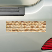Matzah biscuit platbrood bumpersticker (Op auto)