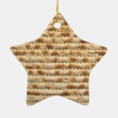 Matzah biscuit platbrood met versiering van de ste keramisch ornament (Voorkant)