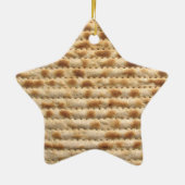 Matzah biscuit platbrood met versiering van de ste keramisch ornament (Achterkant)