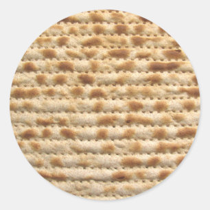 Matzah biscuit platbrood ronde sticker