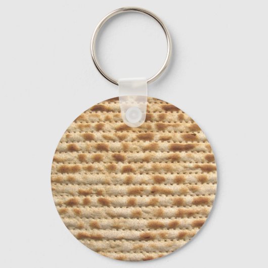 Matzah biscuit platbrood sleutelhanger (Voorkant)