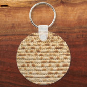 Matzah biscuit platbrood sleutelhanger (Voorkant)
